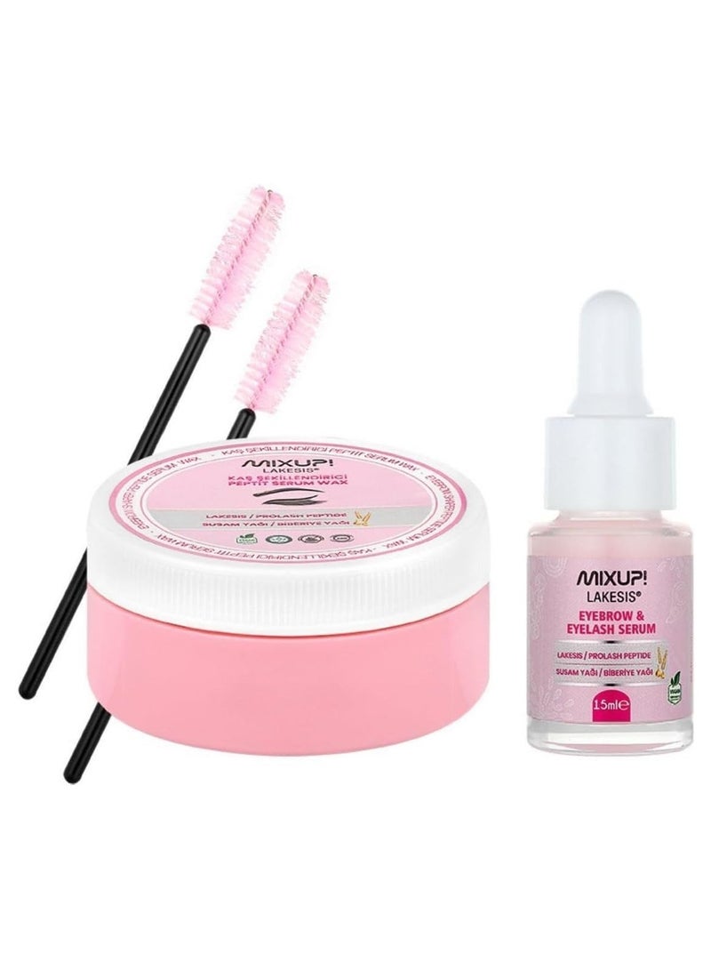 ميكس اب  مجموعة مصل سيروم ببتايد للحواجب والرموش من ميكس اب - Image 2
