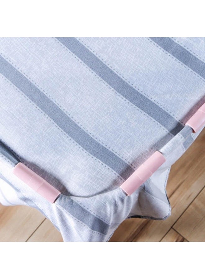 مثبتات ملاءات السرير المقاومة للرياح تحافظ على الملاءات مشدودة - مناسبة لمختلف أنواع المراتب ذات الحواف المرتفعة (8 قطع متعددة الألوان) - Image 5