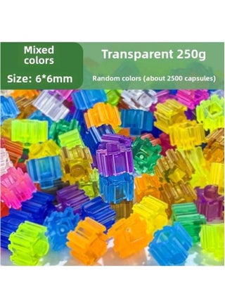 6mm Mini Building Blocks Bulk Small Particle Transparent Assembled Diy Phone Case Computer Not Compatible With Lego-Color:6mm Color Mixing (250g)-Specifications:6*6*5.5mm - pzsku/Z5D48D1D966B565D6C959Z/45/1745895305/e5d979c0-fd19-4f43-b934-370a345276c1