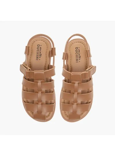 سيد دوتشيني صنادل أولاد شبكية مغلقة بشريط لاصق