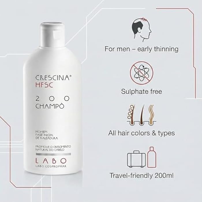Crescina 200 Men Shampoo 200ml - Image 3