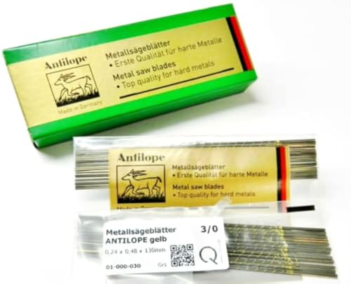 JTS Antilope Jewelers Saw Blades #3/0 Jewelry Making Pack of 144 pcs. Made in German - Image 1