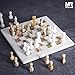 MARBLE RANGE Marble Chess Set for Adults 10 Handmade White Green Onyx Board Game with 32 Chess Pieces 2 Extra Queens Storage Box Luxury Travel Game Elegant for Home Decor - Image 4