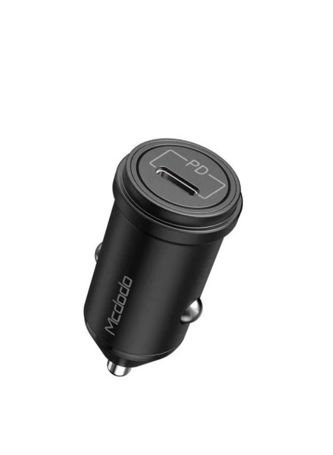 مكدودو CC-7492 - شاحن سيارة سريع PD30W 1 C - مع كابل من النوع C إلى Lightning - أسود - Image 3
