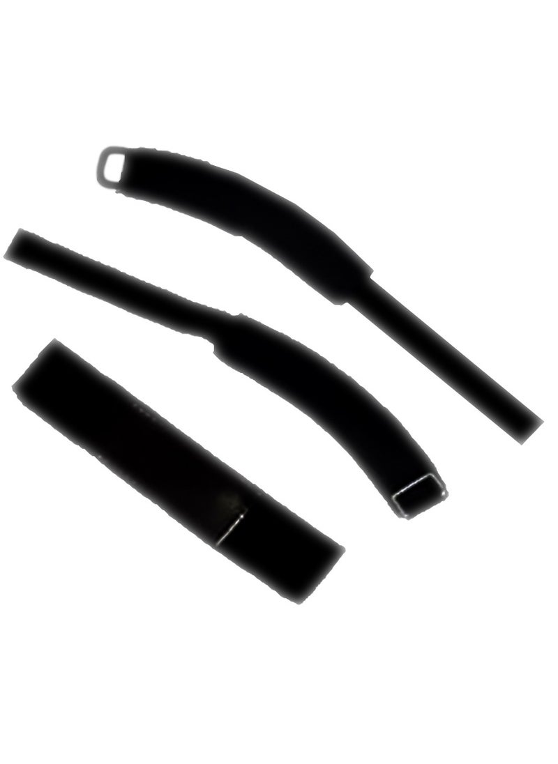 Generic Fitness Wrist Wrap And Patella Knee Straps Set, Lifting Straps For Weight Lifting, Knee Pain Relief Support Brace For Hiking, Soccer, Basketball, Running, Jumpers, Tendonitis - 3Pc Set - Black  - Image 1