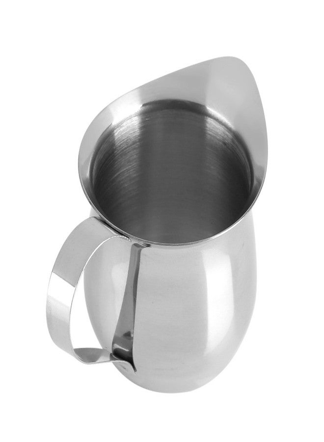 Maxmartt Milk Frother Cup, 3oz (90ml) Milk Frothing Pitcher Metal 304 Stainless Steel Steamer Cup, Coffee Milk Cappuccino Latte Art Barista Steaming Pitcher Espresso Jug with Decorating Pen - Image 1