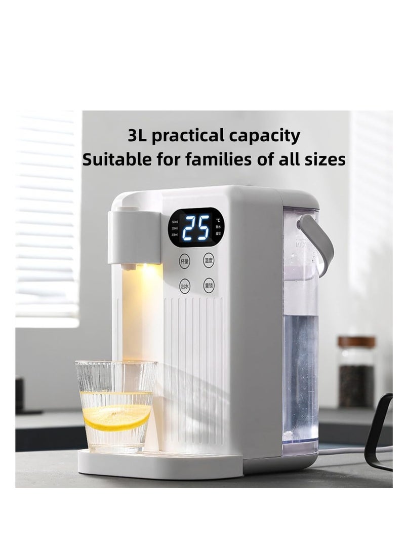 XiuWoo Electric hot water dispenser hot shot Intelligent rapid heating tabletop direct drinking machine independent water tank design/three-level adjustment(Black)  - Image 4