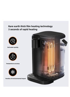 XiuWoo Electric hot water dispenser hot shot Intelligent rapid heating tabletop direct drinking machine independent water tank design/three-level adjustment(Black)  - Image 3