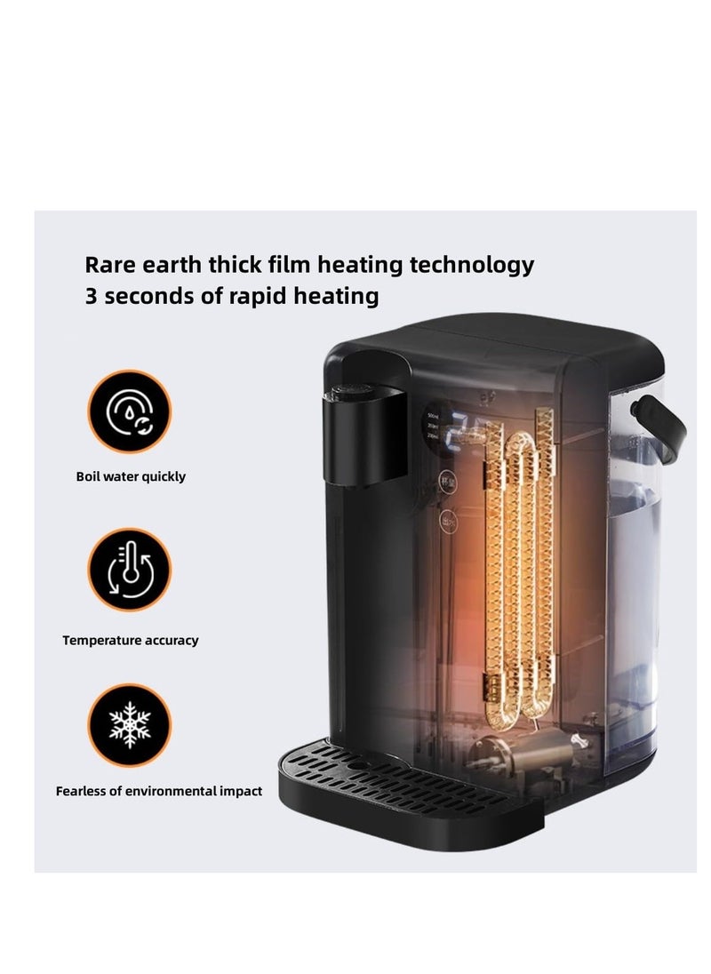 XiuWoo Electric hot water dispenser hot shot Intelligent rapid heating tabletop direct drinking machine independent water tank design/three-level adjustment(Black)  - Image 3