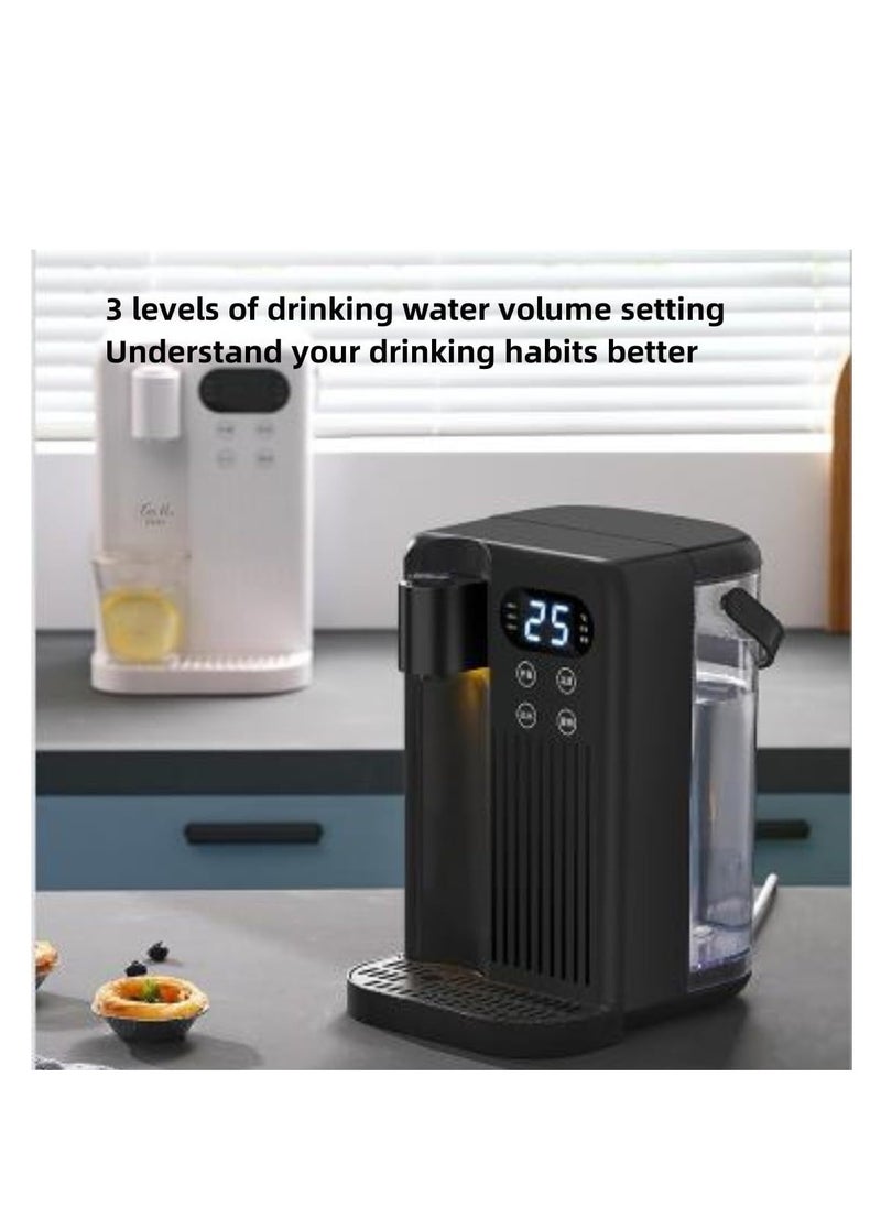 XiuWoo Electric hot water dispenser hot shot Intelligent rapid heating tabletop direct drinking machine independent water tank design/three-level adjustment(Black)  - Image 2