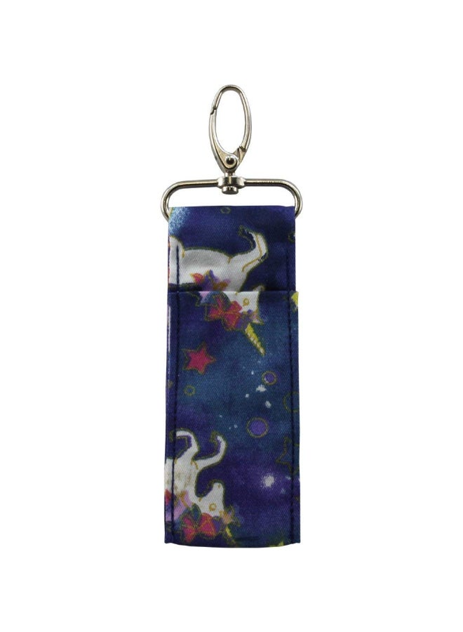 Birdz 1 UNICORN Patterned Material Lip Balm Holsters LIPSTICK HOLDER WITH Metal Clip - Image 3