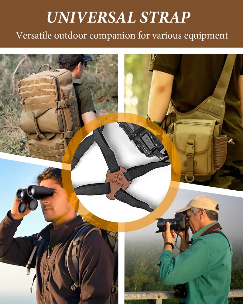 OUFABE Binocular Harness Strap, Oufabe Binocular Harness for Birding, X-shaped Decompression Binocular Strap, Binocular Chest Harness Suitable for Outdoor Birding, Hunting, Hiking, and Rescue Activities - Image 3