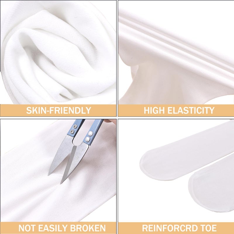 RAYORISA 5 Pack Girls Knee High Socks Kids School Uniform Sheer Stockings White Dress Long Socks for 7-18 Years Girls - Image 3