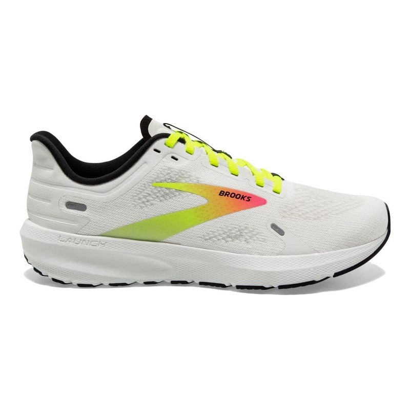 Brooks Women’s Launch 9 Neutral Running Shoe - White/Pink/Nightlife - 8.5 - Image 2