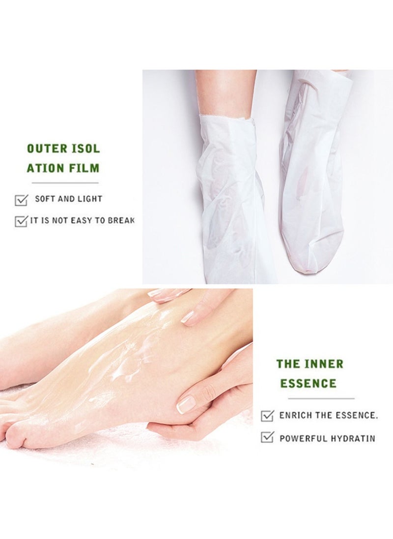 5 Pairs Avocado Moisturizing Foot Mask Mildly Nourish Soothes Exfoliating Repairing Foot Mask Foot Care Repair Dry Cracked Feet Peeling Away Dead Skin