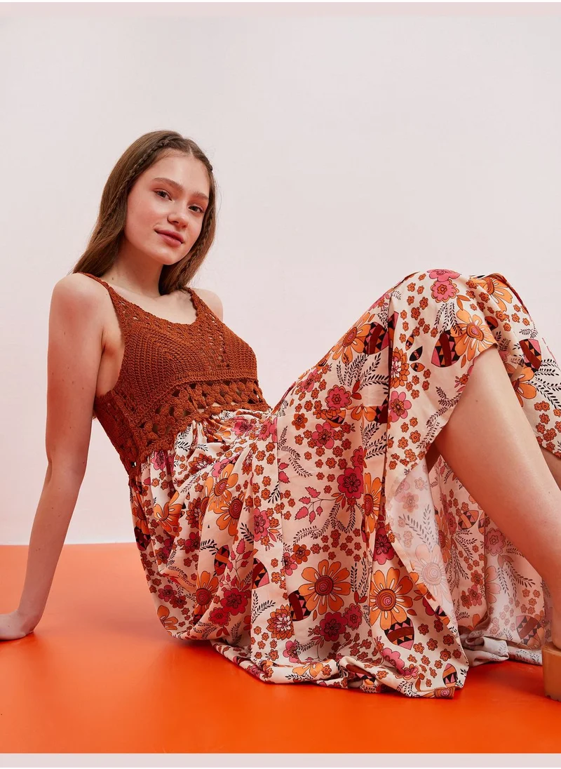 كوتون Crochet Dress