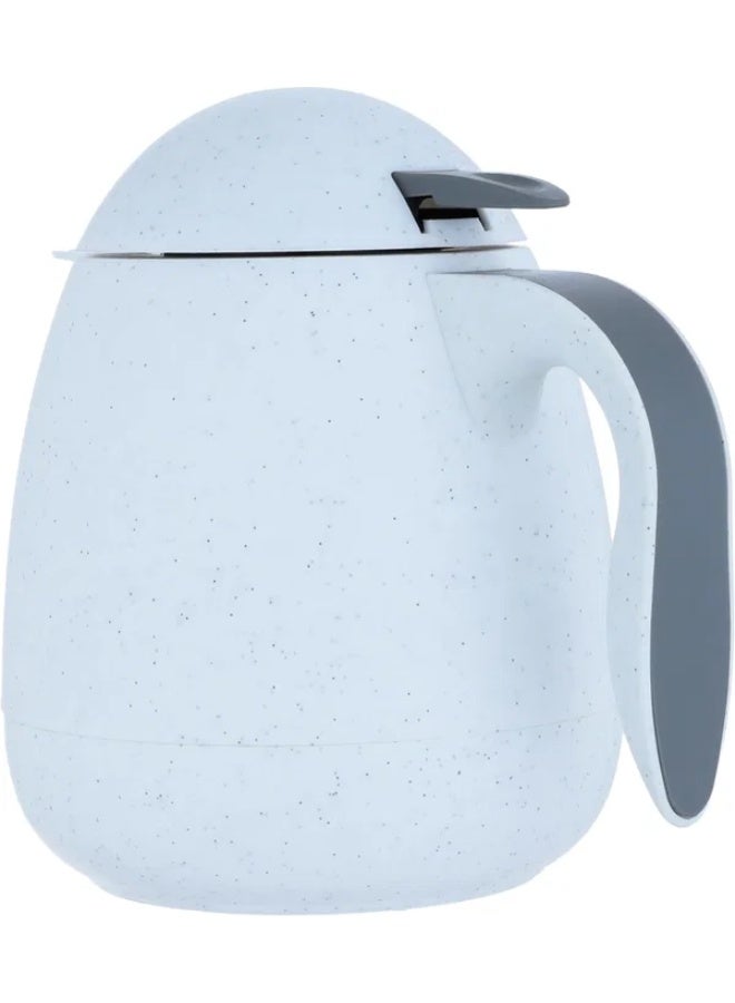 RHINE thermos, compressor, 0.5 litres, thermal glass inner container, plastic outer shell - white - Image 2