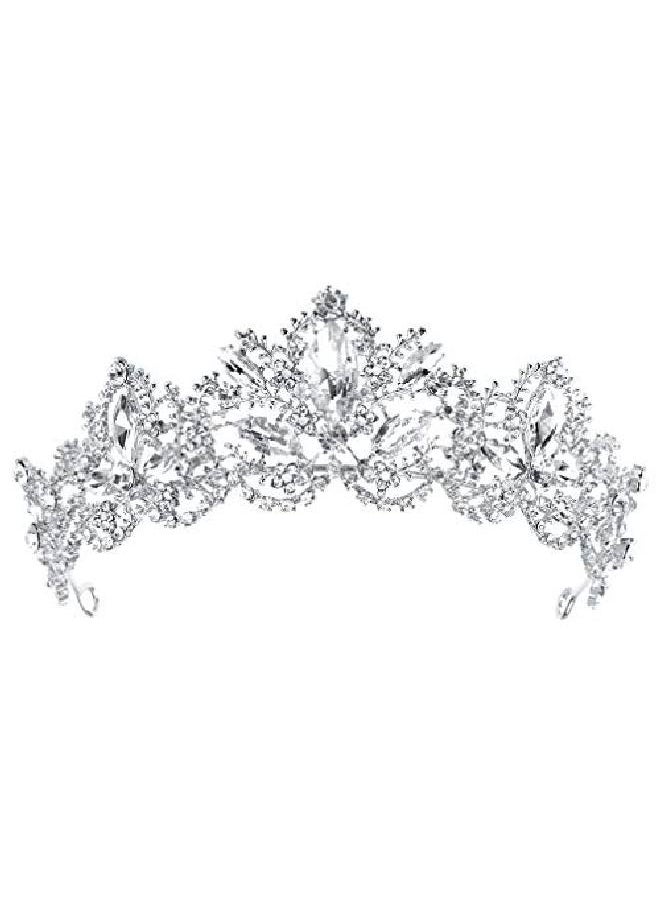 Didder - Silver Tiaras For Women Bridal Tiara Crystal Tiaras And Crowns For Women Princess Tiaras For Girls Birthday Crown For Prom Wedding Party Halloween Costume Hair Accessories Christmas Gift - Image 1