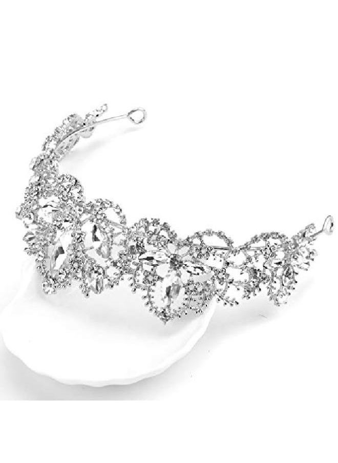 Didder - Silver Tiaras For Women Bridal Tiara Crystal Tiaras And Crowns For Women Princess Tiaras For Girls Birthday Crown For Prom Wedding Party Halloween Costume Hair Accessories Christmas Gift - Image 1