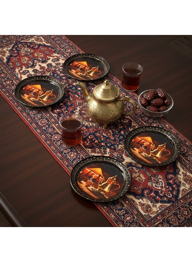 6-Piece Ramadan Serving Plate and Coaster Set - Image 4