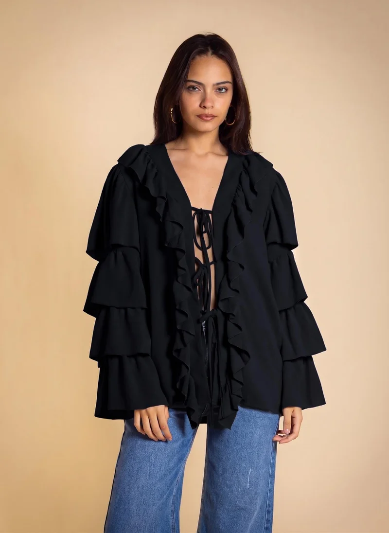 شايبس RUFFLED BLOUSE