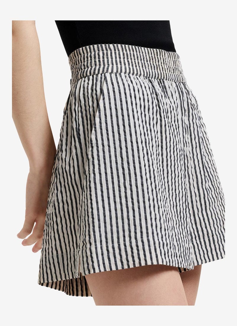 French Connection Women's Monochrome Stripes Lia Stripes Shorts - Image 3