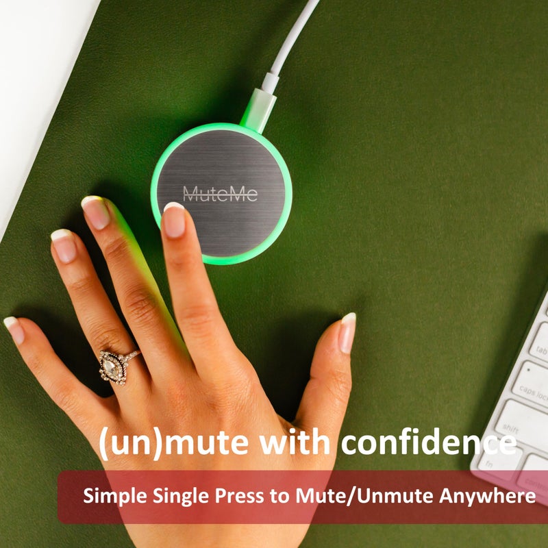 MuteMe - Illuminated Physical Mute Button for Zoom, Teams, WebEx & More (As Seen on Shark Tank)! Mac/PC Compatible. USB Cord & Adapter Included. Free Software Download Required. - Image 5