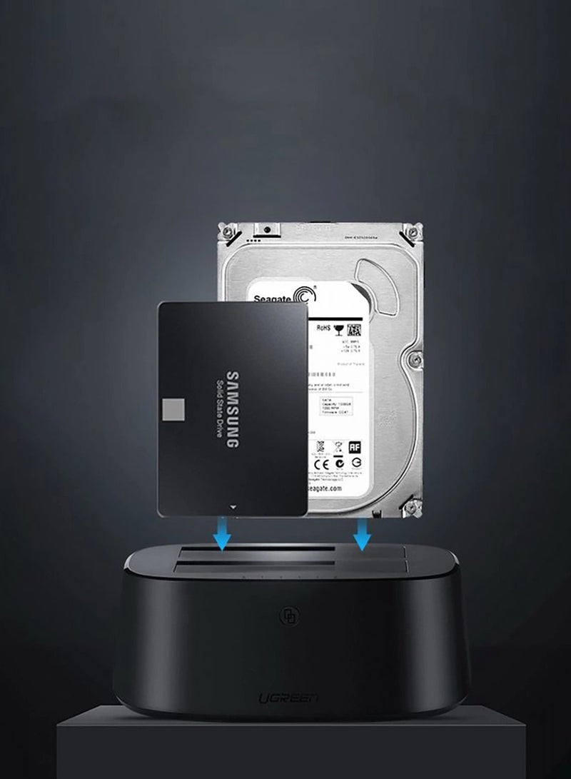 Ugreen UGREEN USB 3.0 to SATA Dual-Bay Hard Drive Duplicator/Cloner EU - Image 5