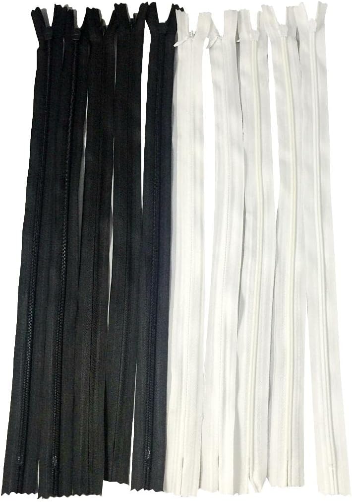 klarako 10pcs/Pack Invisible Nylon Closed End Zip Zippers for Sewing Accessories 40cm Long - Image 1