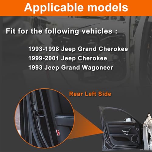 VEELECP Door Lock Actuator Compatible with 1993-1998 Grand Cherokee, 1999-2001 Cherokee Rear Left Driver Side - Image 4