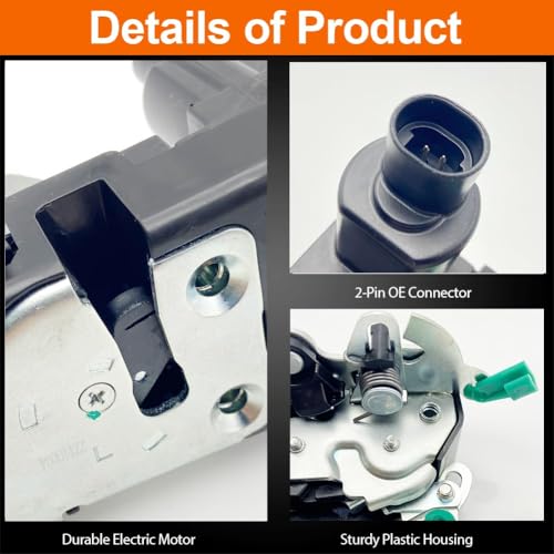 VEELECP Door Lock Actuator Compatible with 1993-1998 Grand Cherokee, 1999-2001 Cherokee Rear Left Driver Side - Image 3