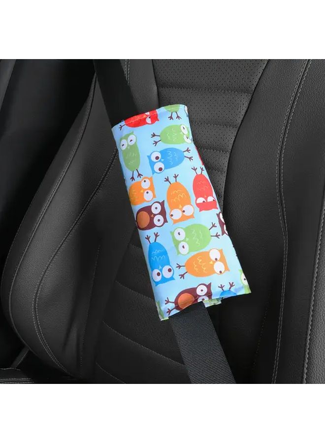 Car Seat Belt Shoulder Pad Four Seasons Anti Slip Breathable Cover Brown - Image 5