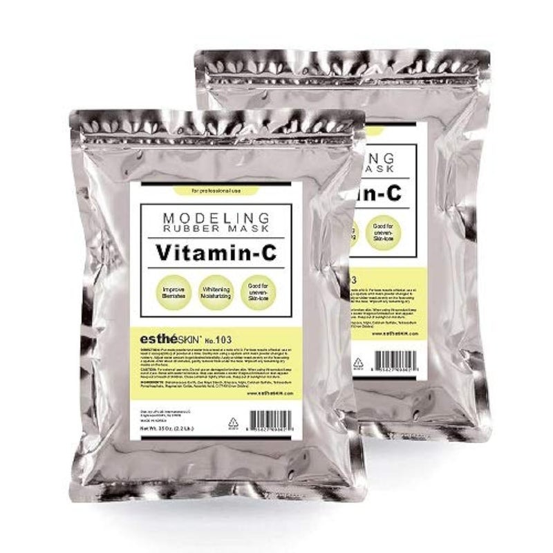 estheSKIN 2 pack No103 VitaminC Modeling Mask Powder for Professional Facial Treatment 35 Oz
