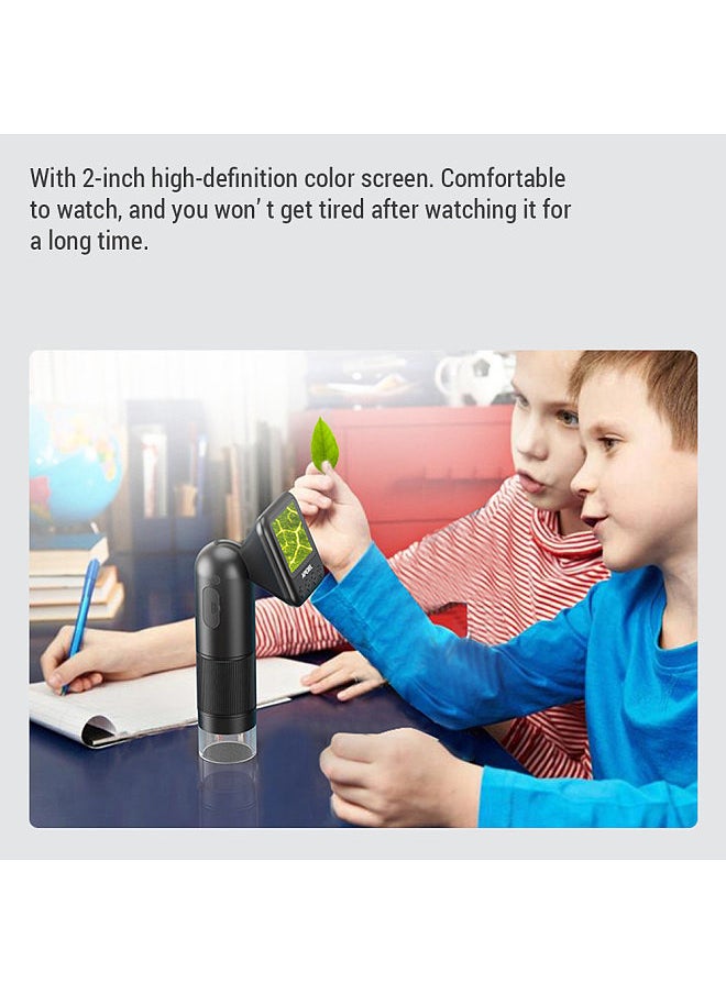 Handheld Digital Microscope 2 Inch LCD Screen 400X Pocket Microscope Electronic Magnifier Camera