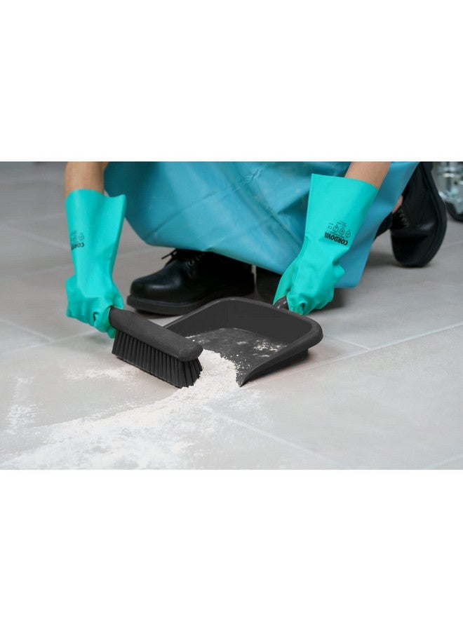 SPARTA Large Handheld Dustpan with Hanging Hole, Heavy-Duty Plastic Dustpan with Wide Lip for Countertops and Surfaces, Plastic, 10 Inches, Black - Image 4