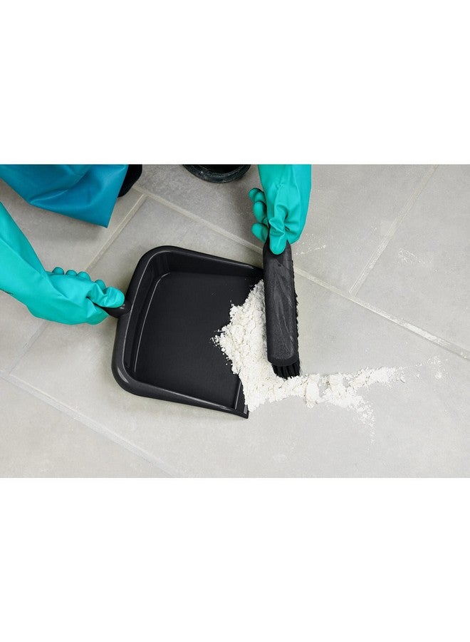 SPARTA Large Handheld Dustpan with Hanging Hole, Heavy-Duty Plastic Dustpan with Wide Lip for Countertops and Surfaces, Plastic, 10 Inches, Black - Image 5