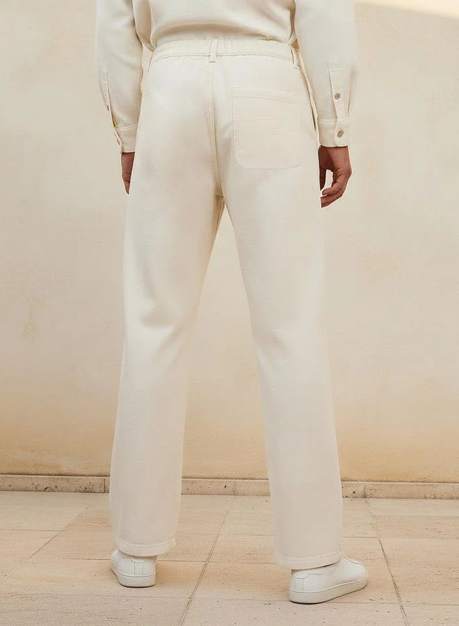 Lee Cooper White Lee Cooper Men Regular Fit Mid-Rise Jeans for Men | Best Price UAE
