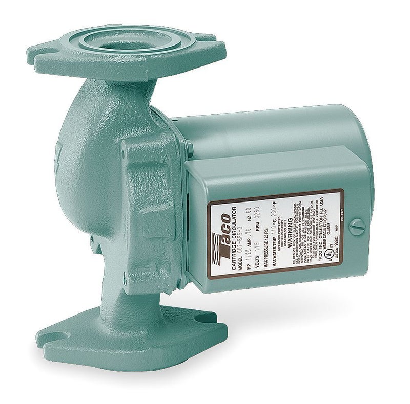 Taco 007-F5 Circulator Pump  0-23 Gpm Flow Range  1/25 hp  Cast Iron