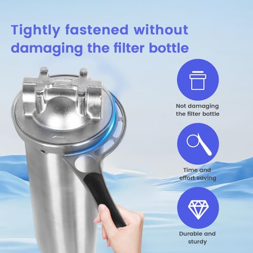Amwater Heavy Duty Metal Water Filter Wrench for 10 and 20 45 OD Water Filter Housing - Image 3