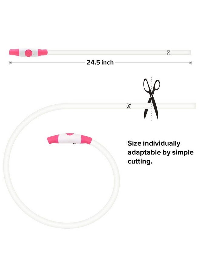 BSEEN Led Dog Collar, BSEEN USB Rechargeable Flash Dog Necklace Light, Pet Safety Collar Makes Your Beloved Dogs Be Seen at Night for Small Medium Large Dogs(Pink) - Image 4
