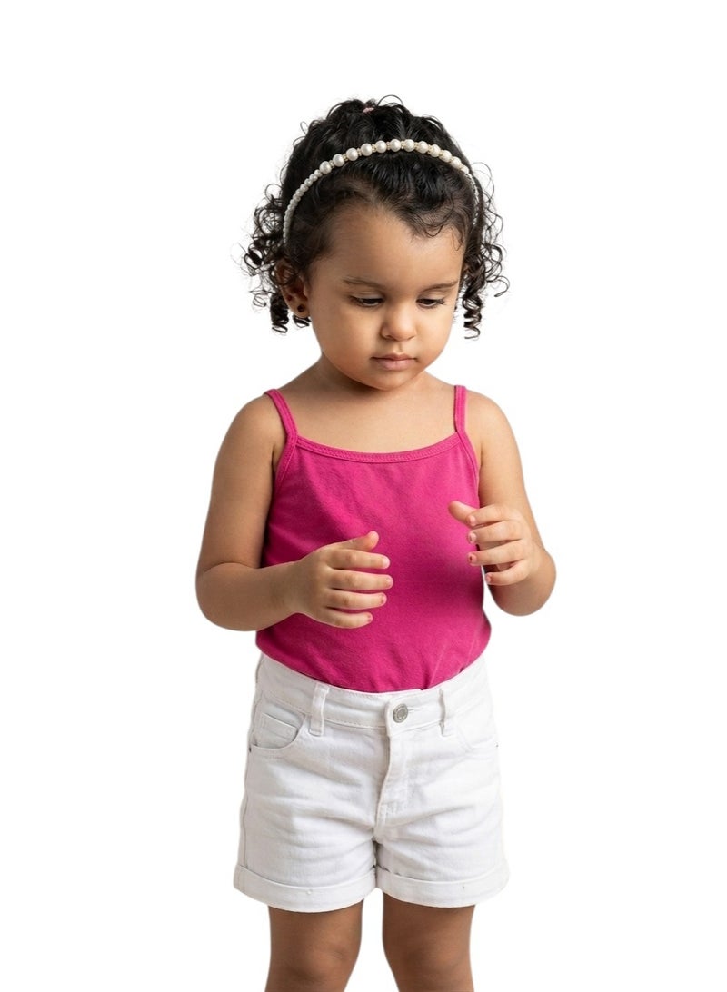 Elegant children's headband featuring a pearl and studded stone design, suitable for special occasions and daily outings - Image 1
