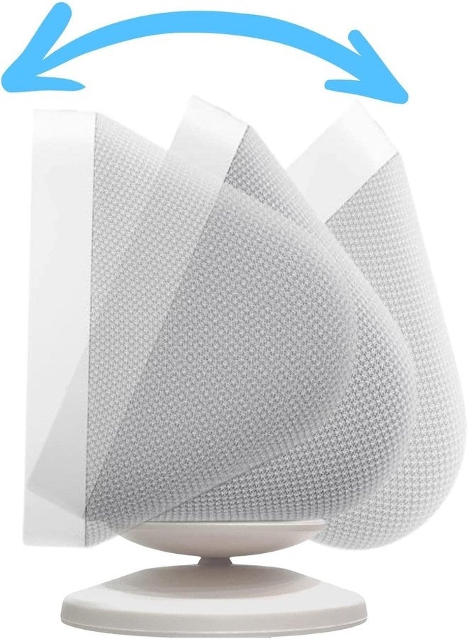 Sintron Smart Display Stand for Echo Show 5 & Echo Show 8 (1st Gen and 2nd Gen) - Adjustable Magnetic Stand Mount with 360 Degree Rotation, Swivel and Tilt Function, and Anti-Slip Base (White) - Image 2