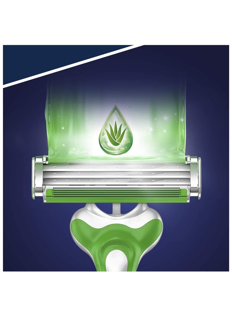 Gillette Blue 3 Sensitive Men's Disposable Razors 9+3 Razors – Pack of 12 – Packaging May Vary - Image 3