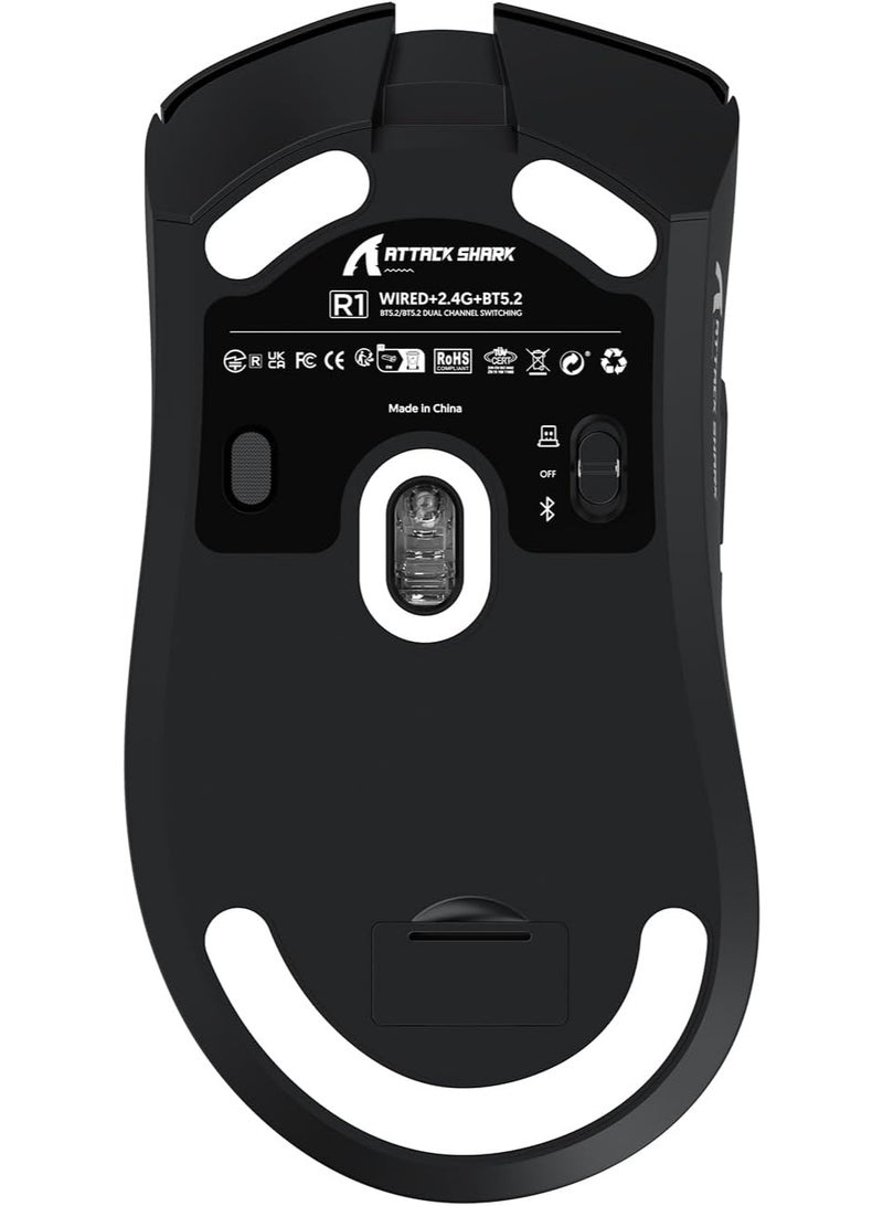 هجوم القرش ATTACK SHARK R1 Wireless/Wired Gaming Mouse Black  - Image 2