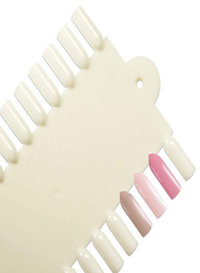 Ruby Face Rubyface 48 Tip Nail Tip Display Palette Board, for Nail Art Design Pattern Practice and Swatch Nails Polish Colors Board Natural Color, PACH OF 1 - Image 5