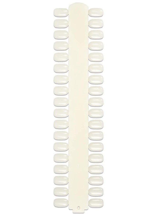 Ruby Face Rubyface 48 Tip Nail Tip Display Palette Board, for Nail Art Design Pattern Practice and Swatch Nails Polish Colors Board Natural Color, PACH OF 1 - Image 1