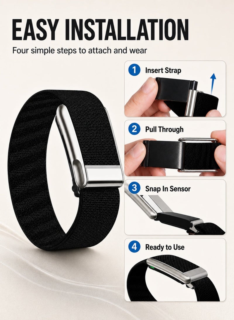 Nylon Wristband Compatible with WHOOP 5.0 / WHOOP MG, Please Choose Standard or MG ECG Version, Breathable Stretchy Sport Band, Soft Waterproof Adjustable Replacement Wrist Strap for Men Women, Fitness Tracker Band for Gym Running Daily Wear - Image 5