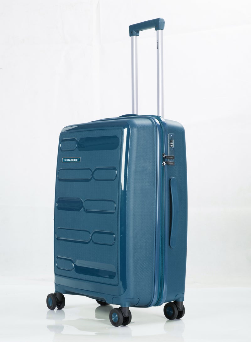 Stargold حقيبة سفر ترولي من البولي بروبلين ذات الجوانب الصلبة، مجموعة من 3 قطع مع قفل TSA - Image 2