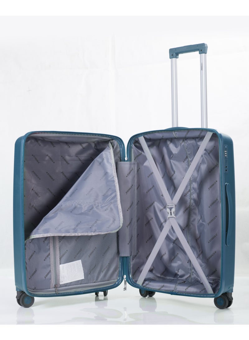 Stargold حقيبة سفر ترولي من البولي بروبلين ذات الجوانب الصلبة، مجموعة من 3 قطع مع قفل TSA - Image 3