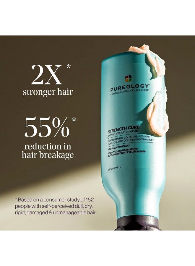 PUREOLOGY Strength Cure Strengthening Conditioner For Damaged & Color Treated Hair 9 Fl Oz - Image 5